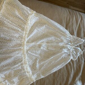 Karen Millen White Eyelet Beach Dress